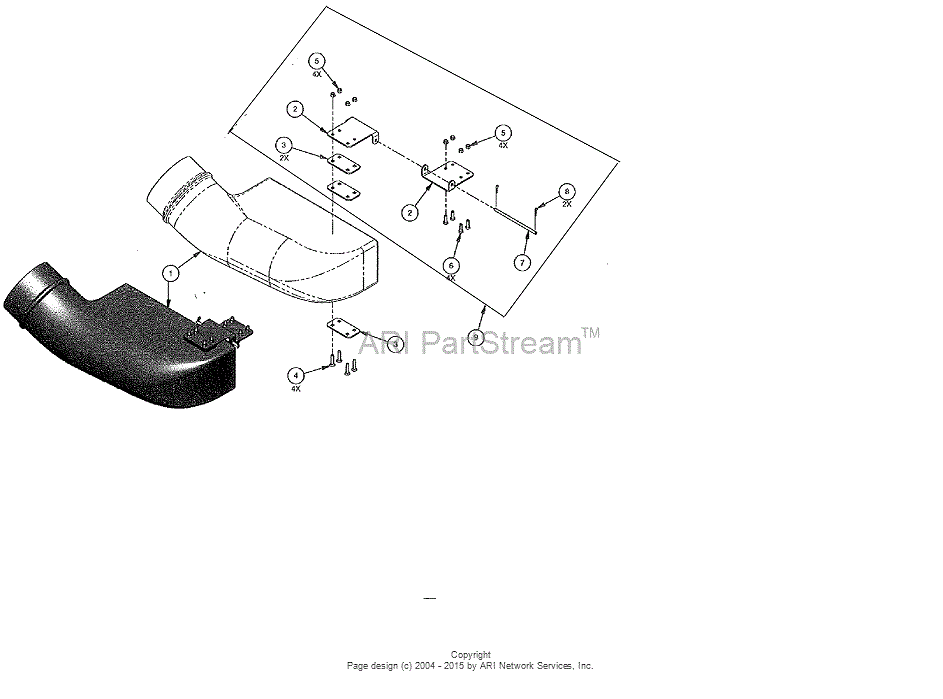 Agri Fab Mow N Vac Deck Adapter Template