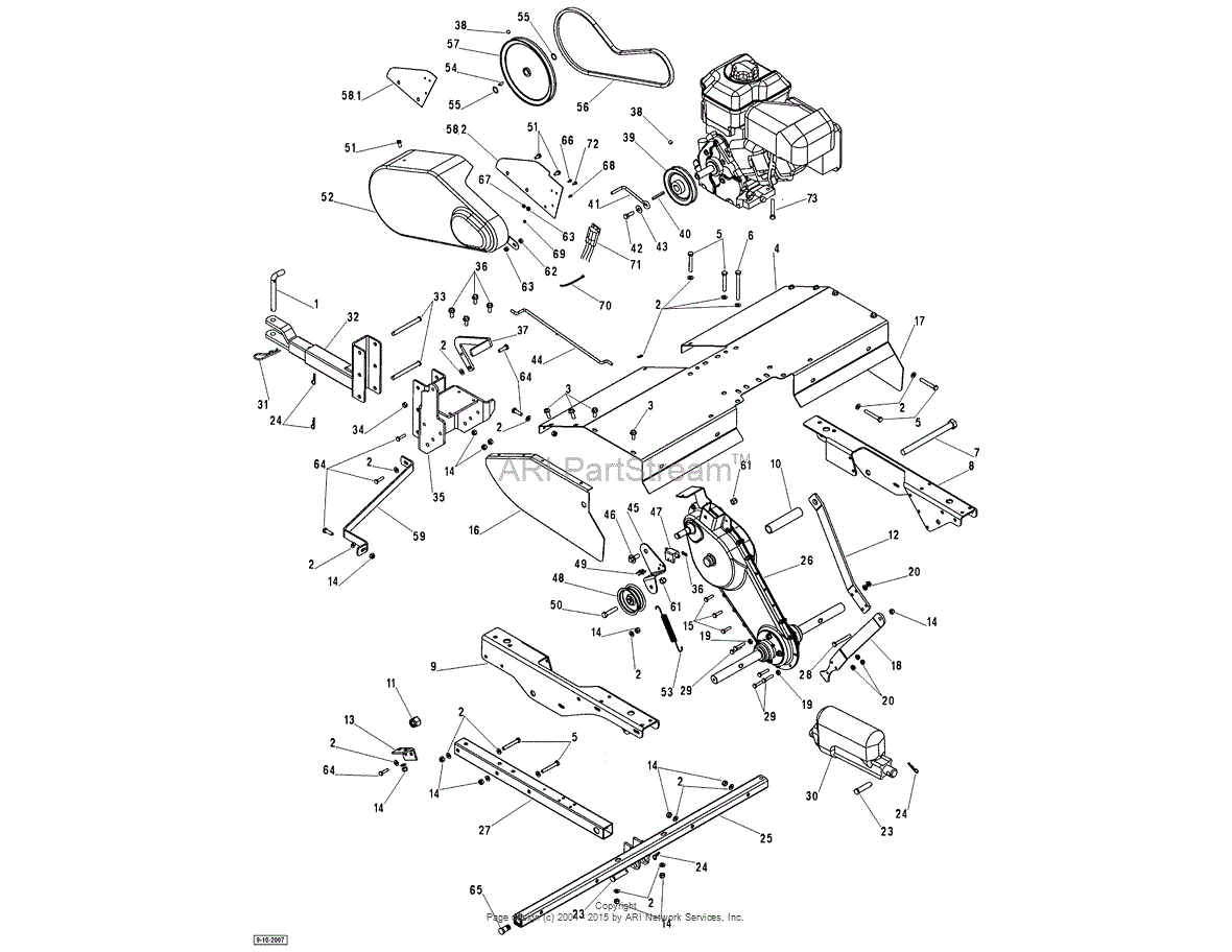 DR Power RotoHog Tiller Ser# TPT000001 To Current Parts ... kohler engine parts diagram 