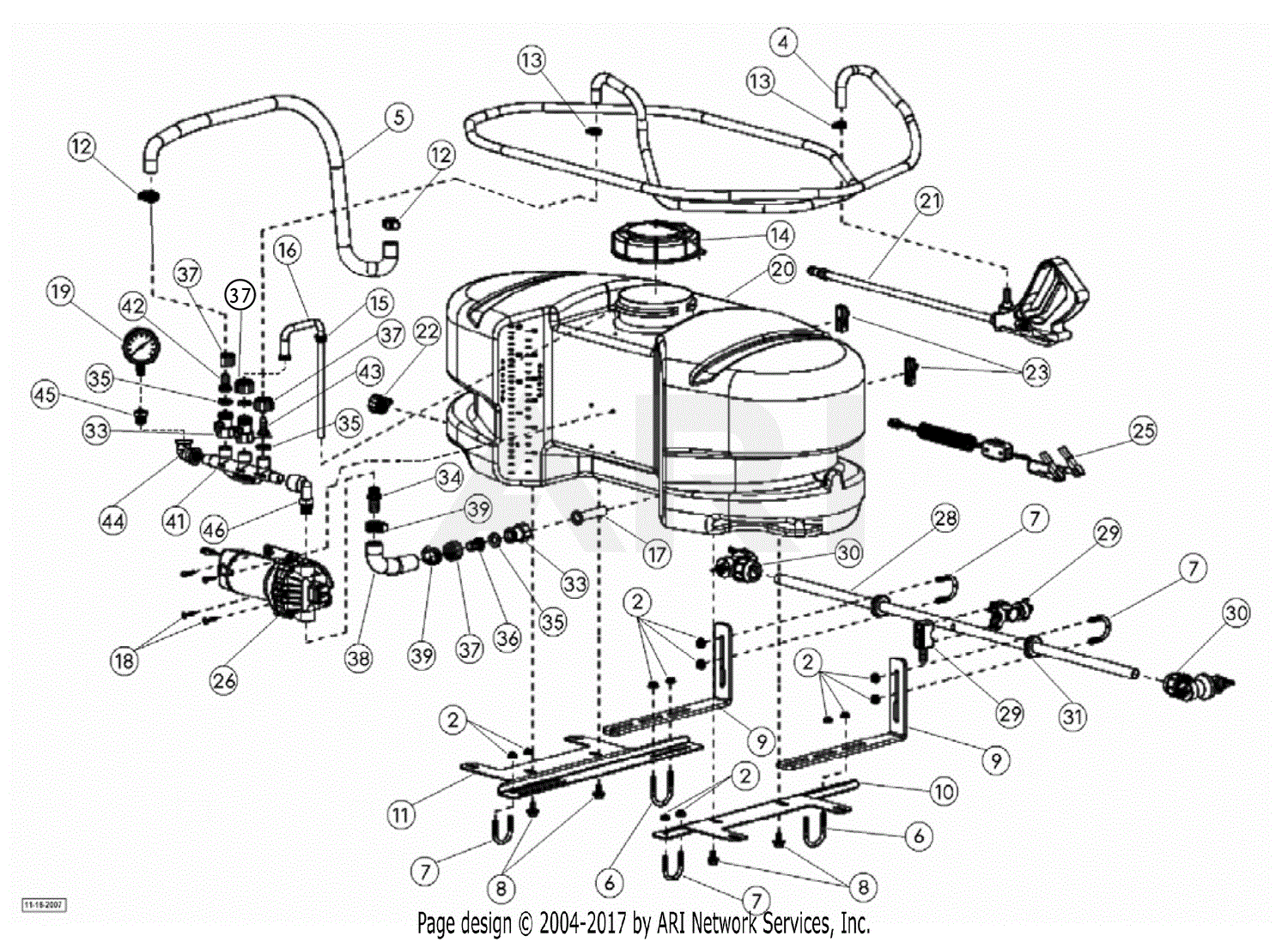 Dr Power Atv Sprayer Parts Diagram For Main Tank