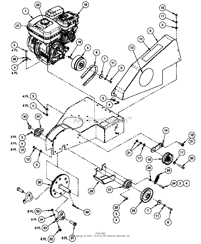 DR Power STG3 GT - Ser# STG05021 To STG09649 Parts Diagram for Drive Assy