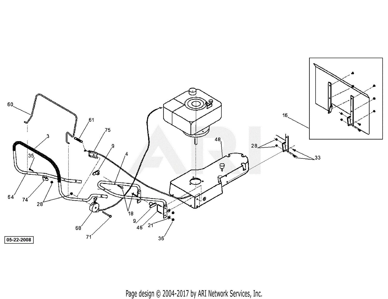 DR Power TR0 Sprint ( SMF ) Parts Diagram for Frame / Handlebar