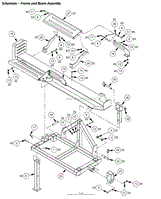 DR Power 3 Point Hitch Horizontal/Vertical Parts Diagrams