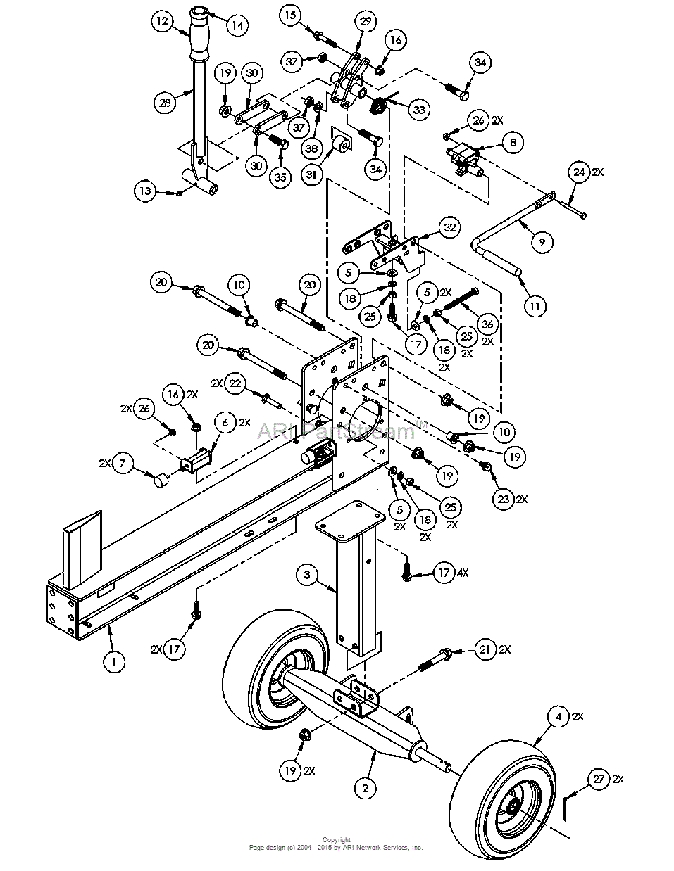 DR Power WC1 Rapid Fire Premier Ser# WC10010001 - Current Parts Diagram ...