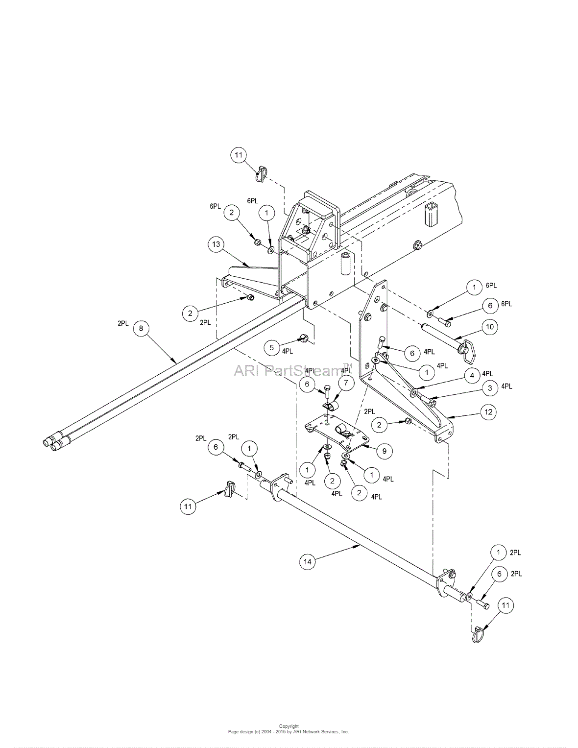 Dr Power Three Point Hitch Parts Diagram For 3 Pt Hitch