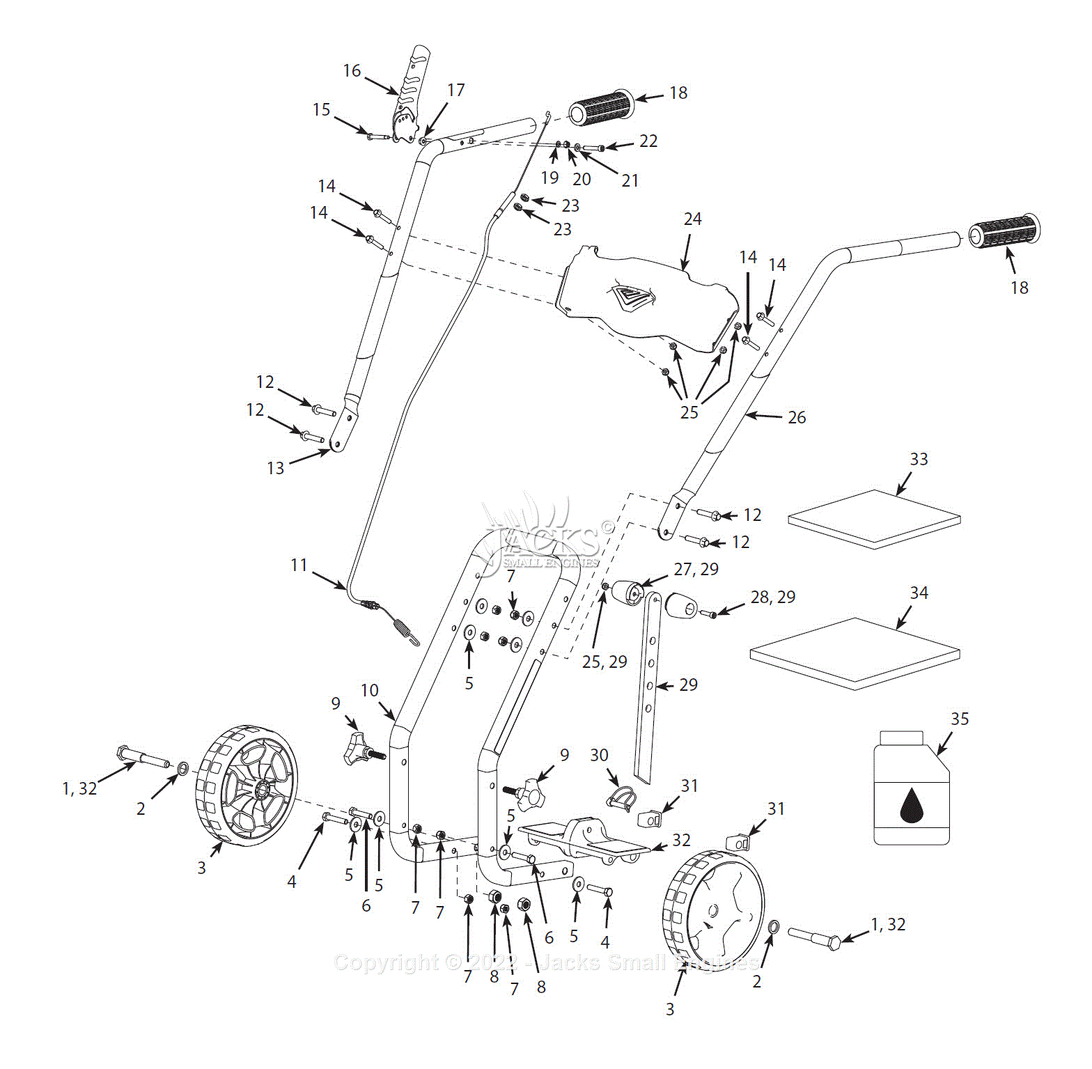 Earthquake SERIES # 037017, MODEL YEAR 2020 Parts Diagram for Parts ...