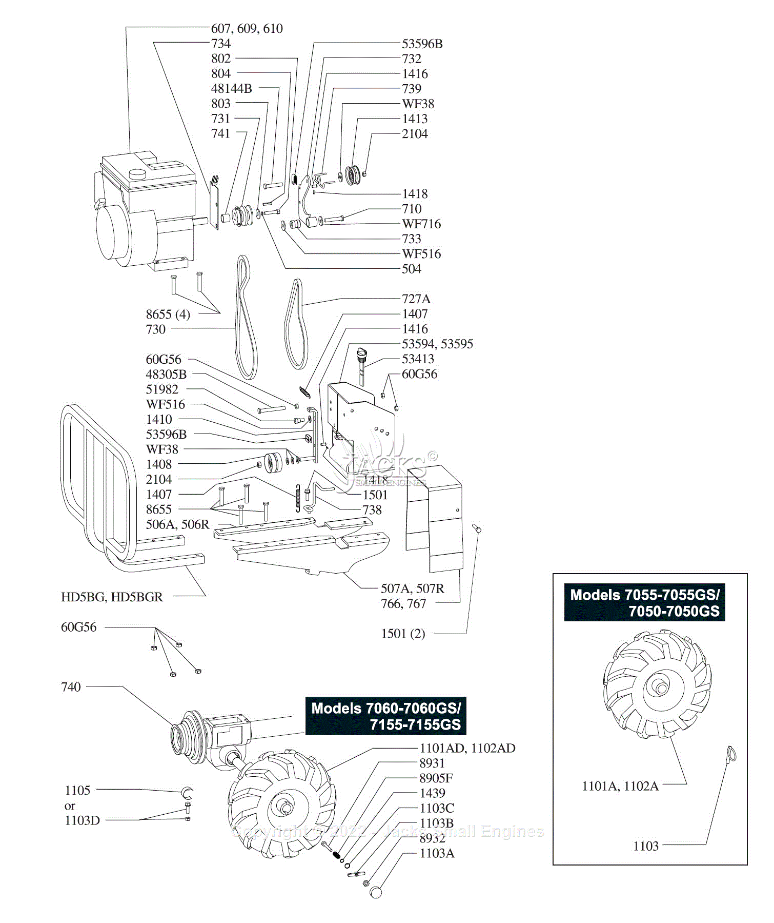 Earthquake MODEL YEAR 2001 Parts Diagram For Parts List 3 - Motor Mount