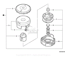 Echo 99944200907B Speed Feed 400 Head Parts Diagram for SPEED FEED