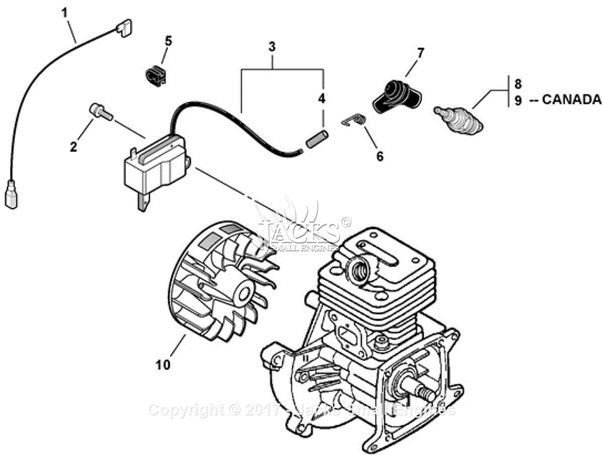 Echo Pb 260i Sn 07001001 07999999 Parts Diagram For Ignition