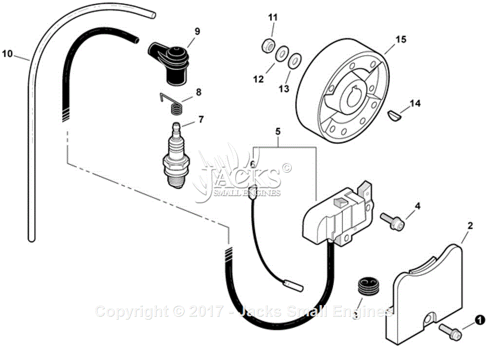 Echo PB-413 S/N: 02001001-02999999 Parts Diagram for Ignition