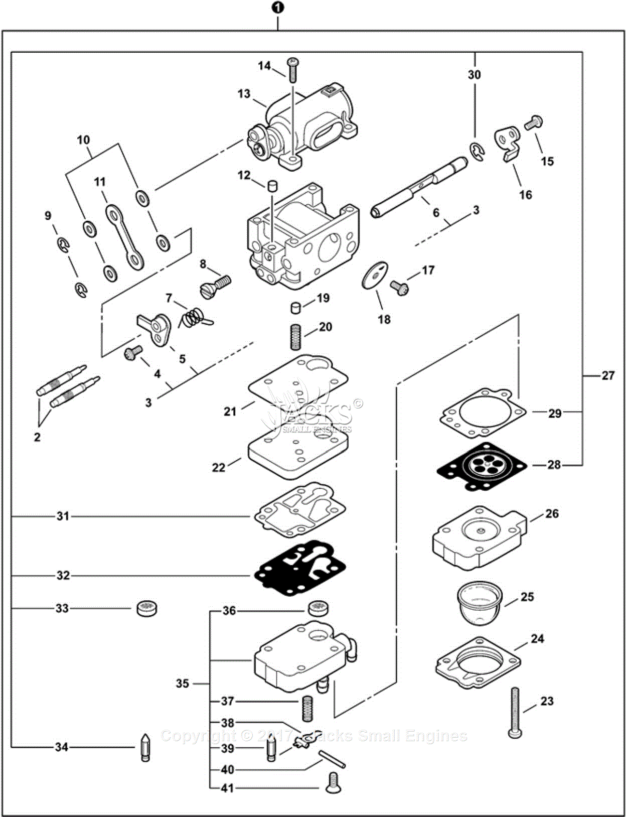 Echo PB-500T S/N: P31212001001-P31212999999 Parts Diagram for Carburetor