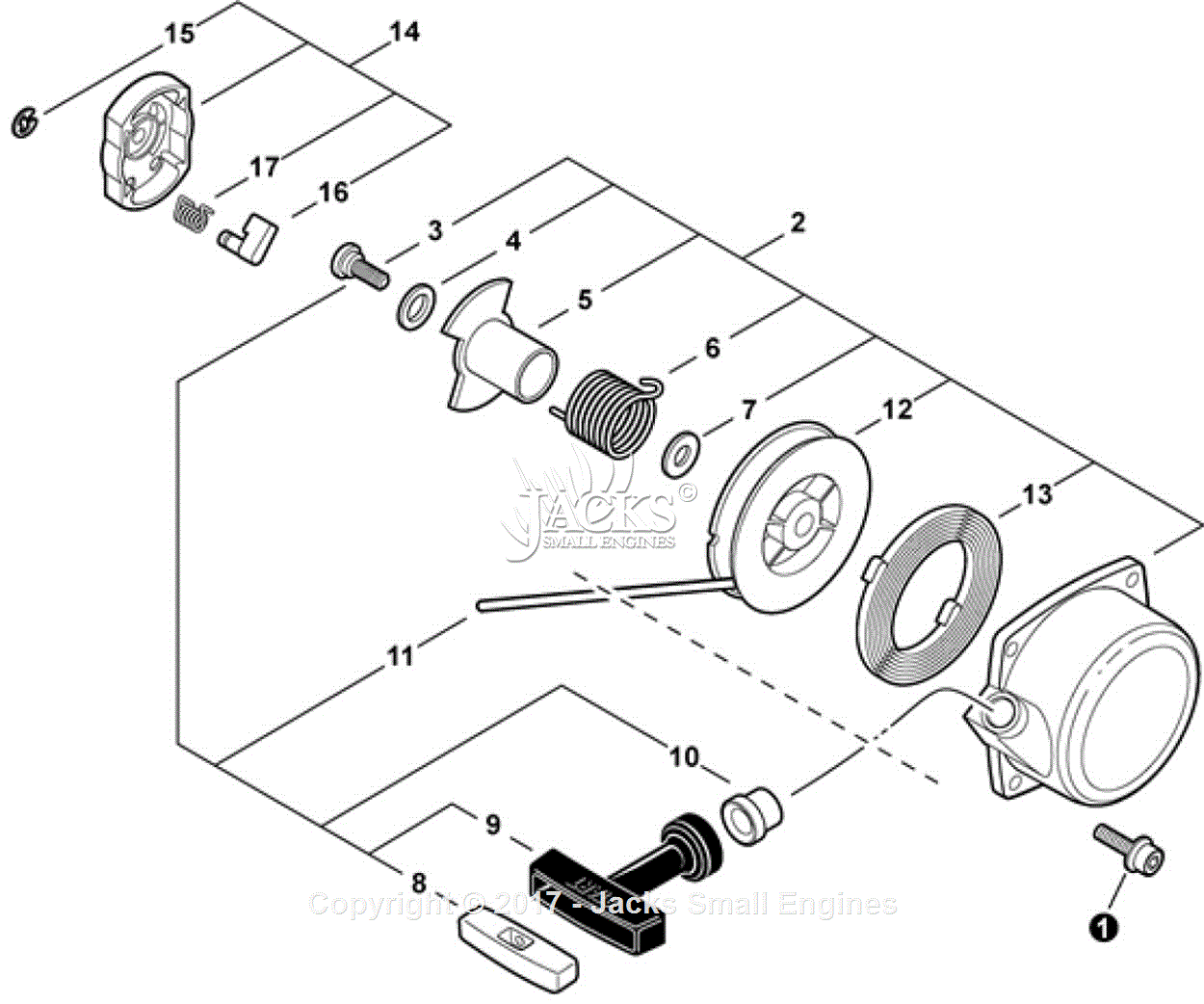 Echo Pb 751h Sn 07001001 07999999 Parts Diagram For Starter Sn