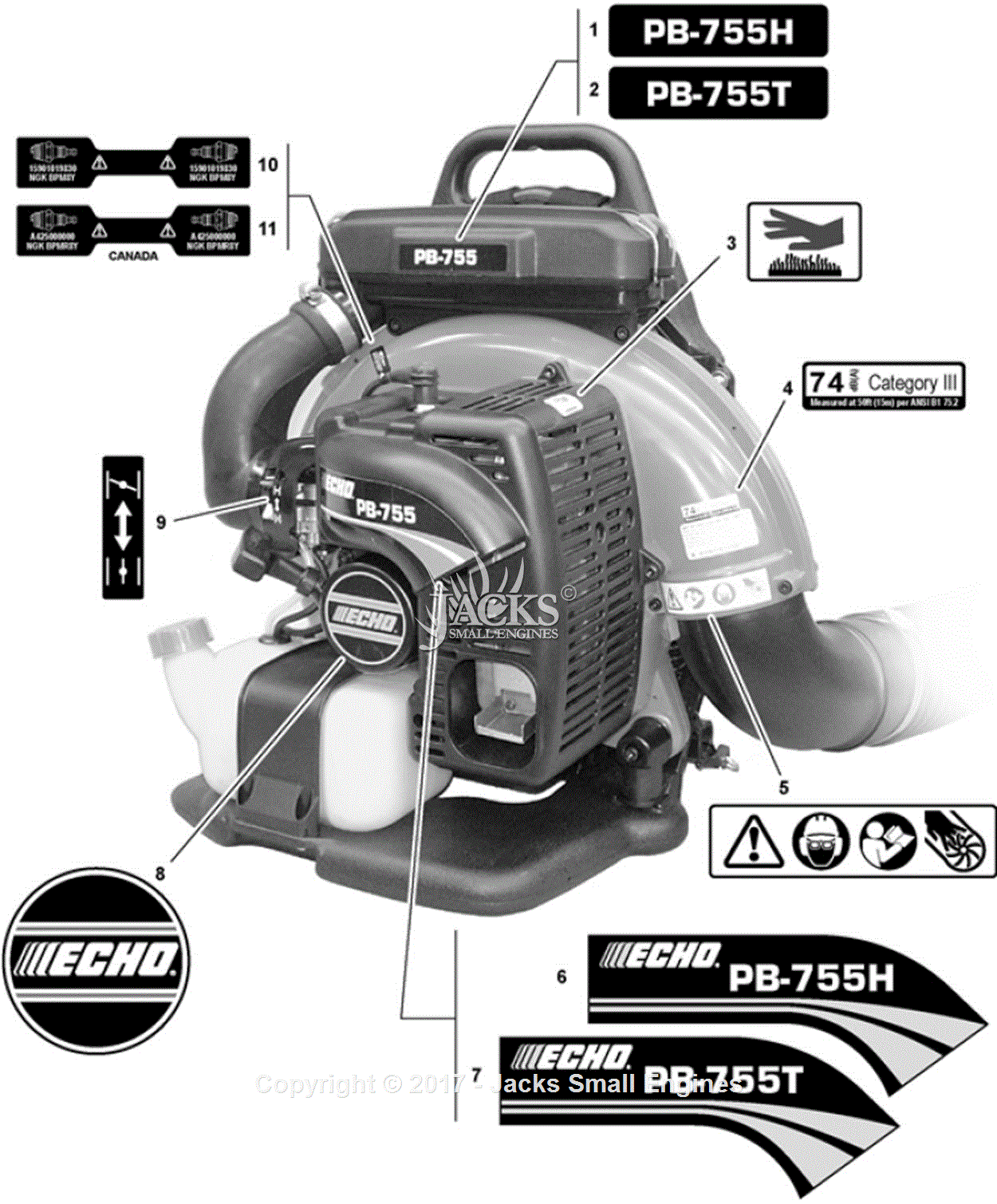 Echo Pb-9010 Parts Diagram