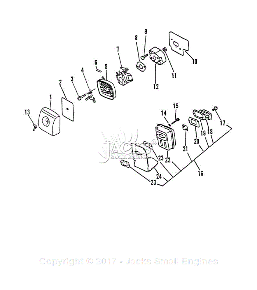 Echo PB-1000 S/N: 242732 - 999999 Parts Diagram for Intake, Exhaust ...