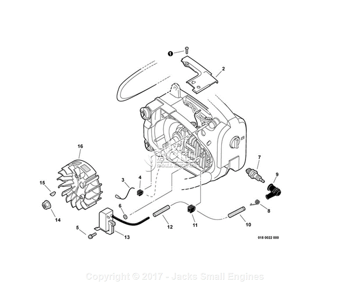 Echo CS-271T S/N: C26411001001 - C26411999999 Parts Diagram for Ignition