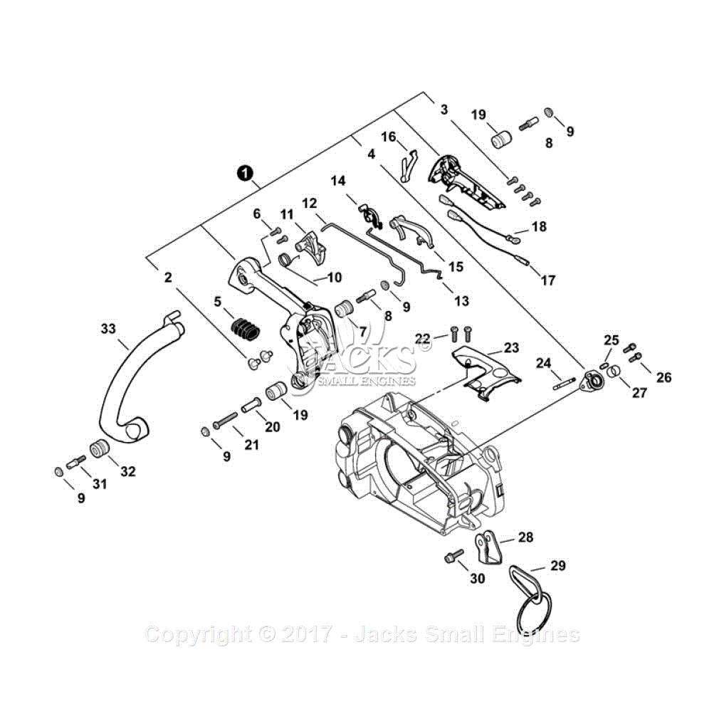 Echo CS-330T S/N: C33914001001 - C33914999999 Parts Diagram for Handles ...