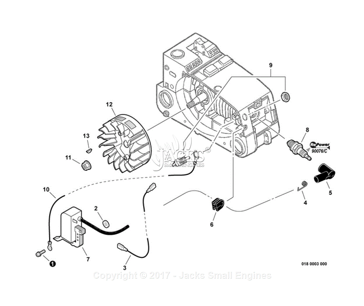 Echo Cs-341 S N: C04112001001 - C04112999999 Parts Diagram For Ignition