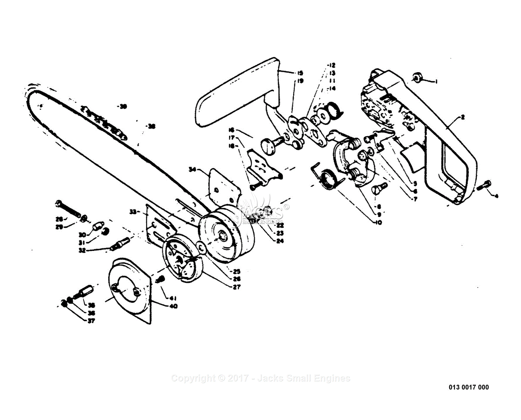 Echo CS-351VL Parts Diagram for Chain Brake