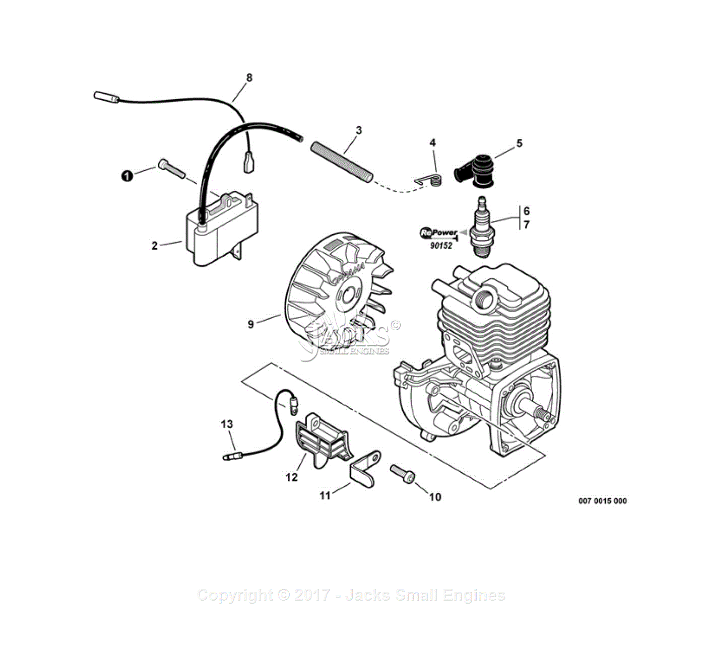 Echo PE-225 S/N: S78813001001 - S78813999999 Parts Diagram for Ignition ...