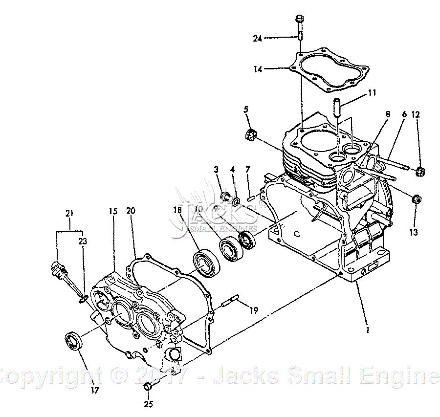 Echo EG-3500 S/N: 00000 - 02737 Parts Diagram for Cylinder Body