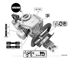 Echo Hc-150 S N: S76112001001 - S76112999999 Parts Diagram For 