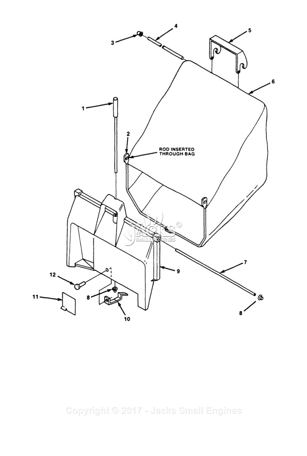 Echo LM-212PB Parts Diagram for Bagger Asy.