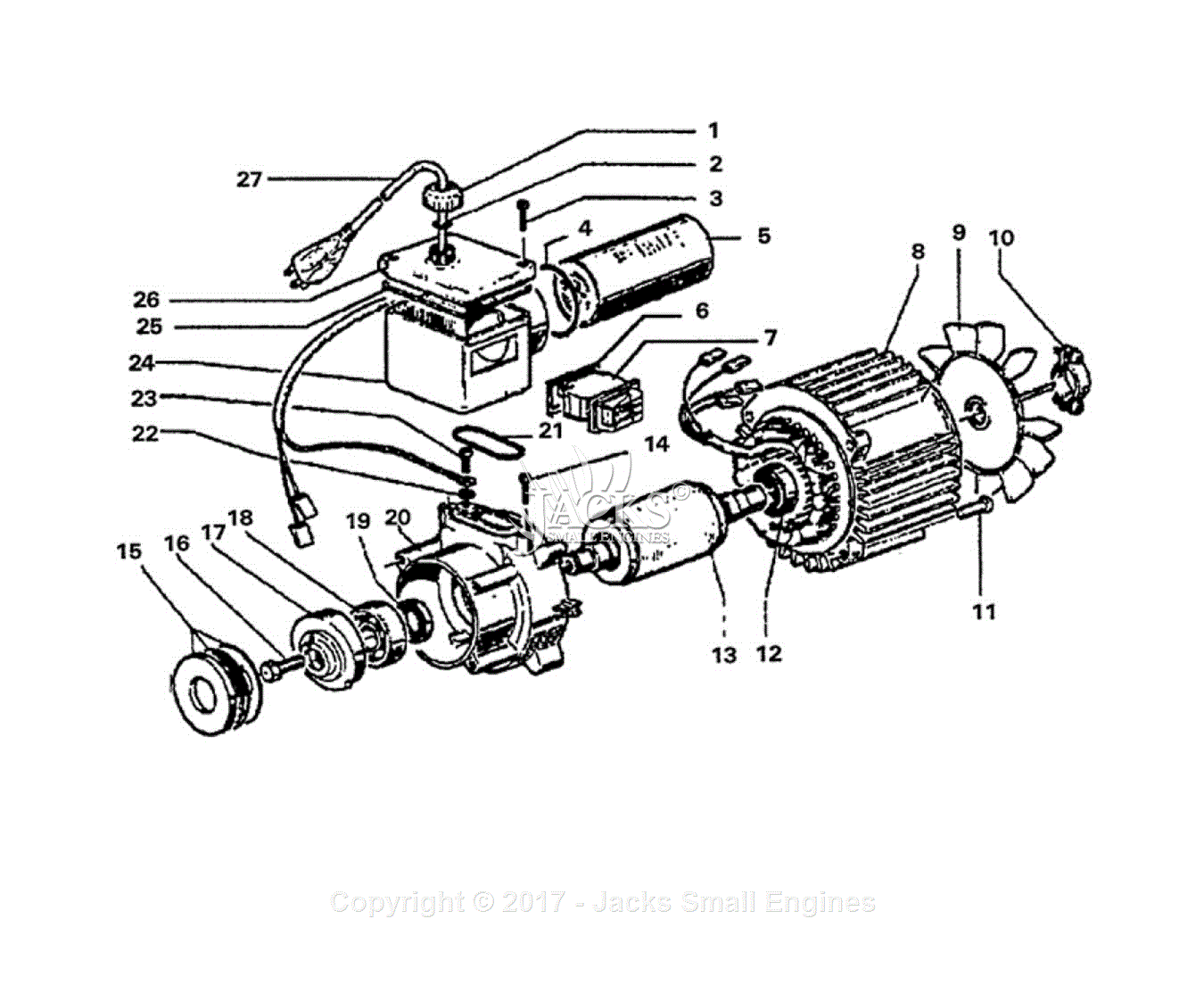 Electric Motor Parts Diagram