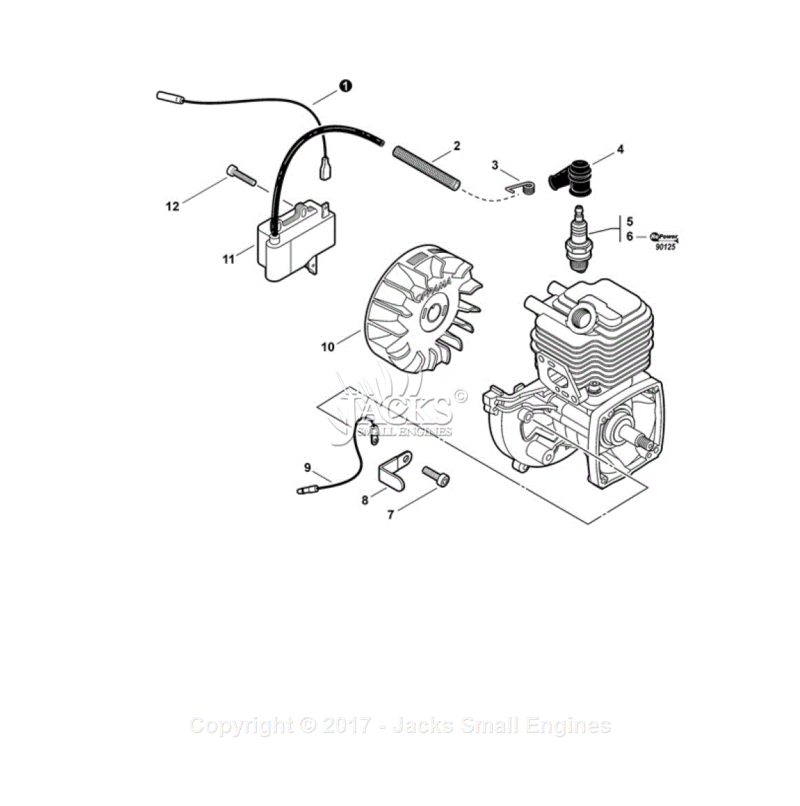 Echo PAS225 S/N S86813001001 S86813999999 Parts Diagram for Ignition