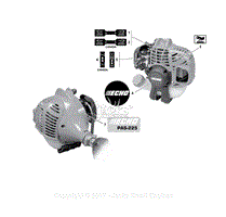 Echo PAS-225 S/N: S59511001001 - S59511999999 Parts Diagrams