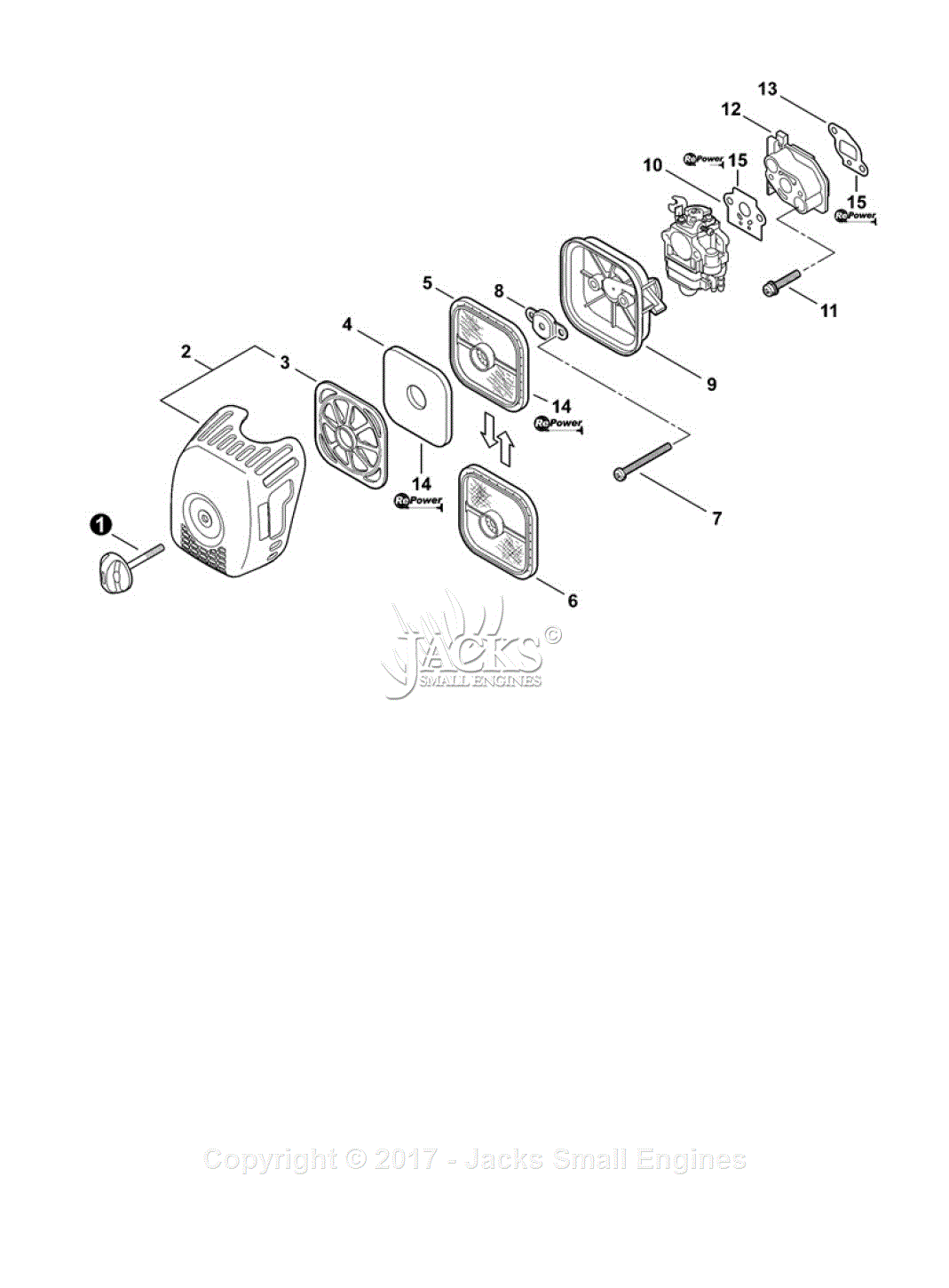 Echo Srm 280t Sn S74212001001 S74212999999 Parts Diagram For Intake Sn E09612001001 6655