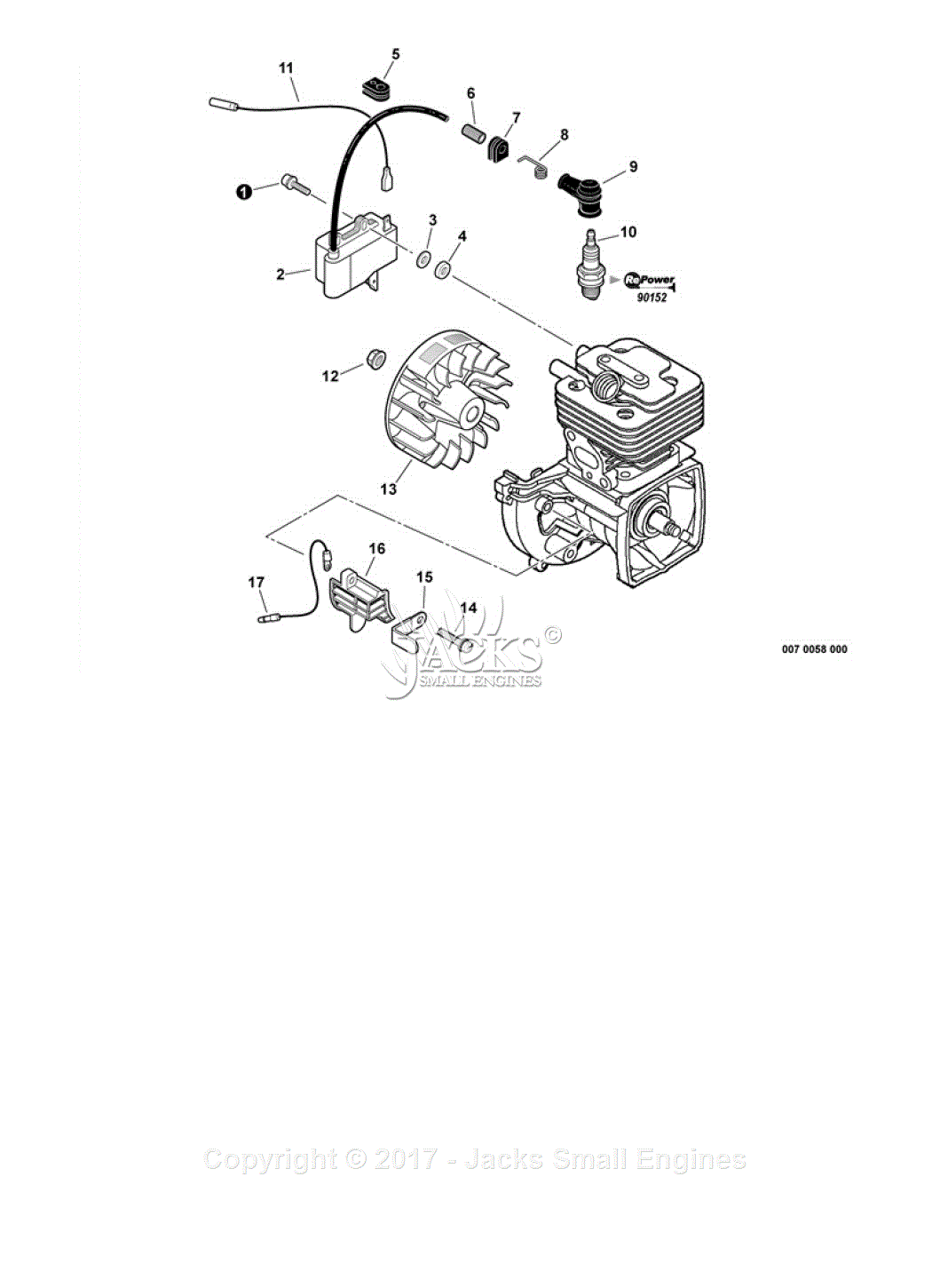 Echo PPT-265S S/N: E07111001001 - E07111999999 Parts Diagram for ...