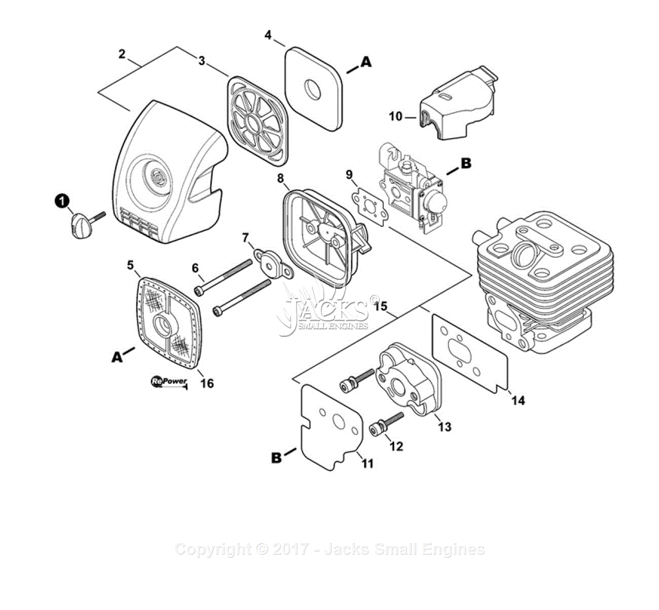 Echo ES-255 S/N: P18812001001 - P18812999999 Parts Diagram for Intake