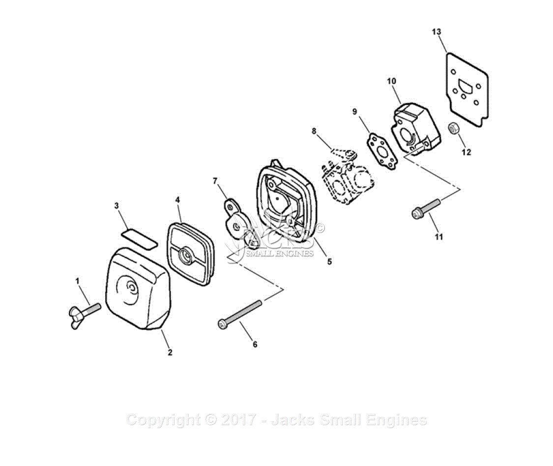 Echo GT-201 S/N: 02001001 - 02999999 Parts Diagram for Intake