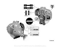 Echo GT-225 S/N: S53912001001 - S53912999999 Parts Diagrams