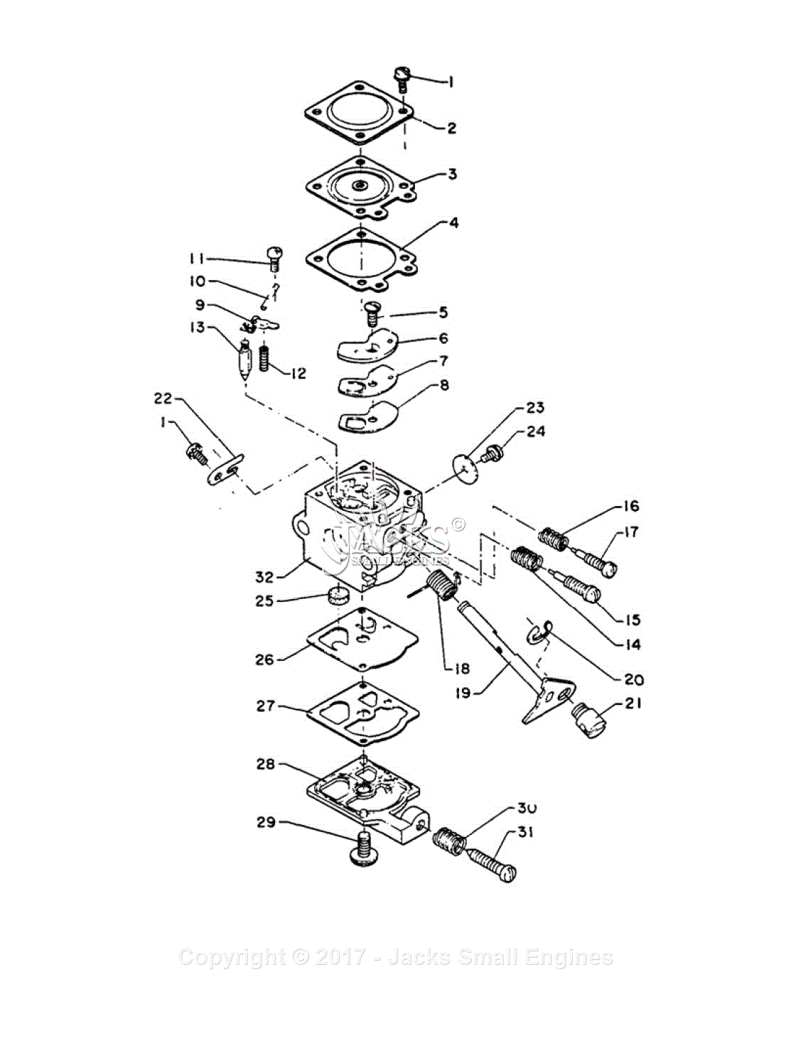 Writer use stand out Echo SRM-200 Parts Diagram for Carburetor