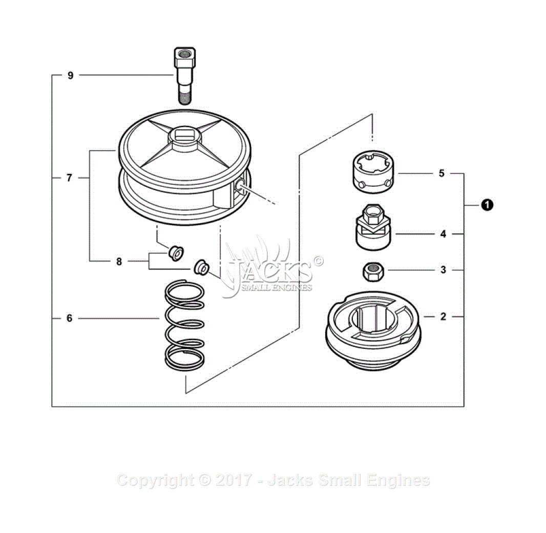 Echo SRM-225 S/N: T74414001001 - T74414999999 Parts Diagram for U-Turn Head