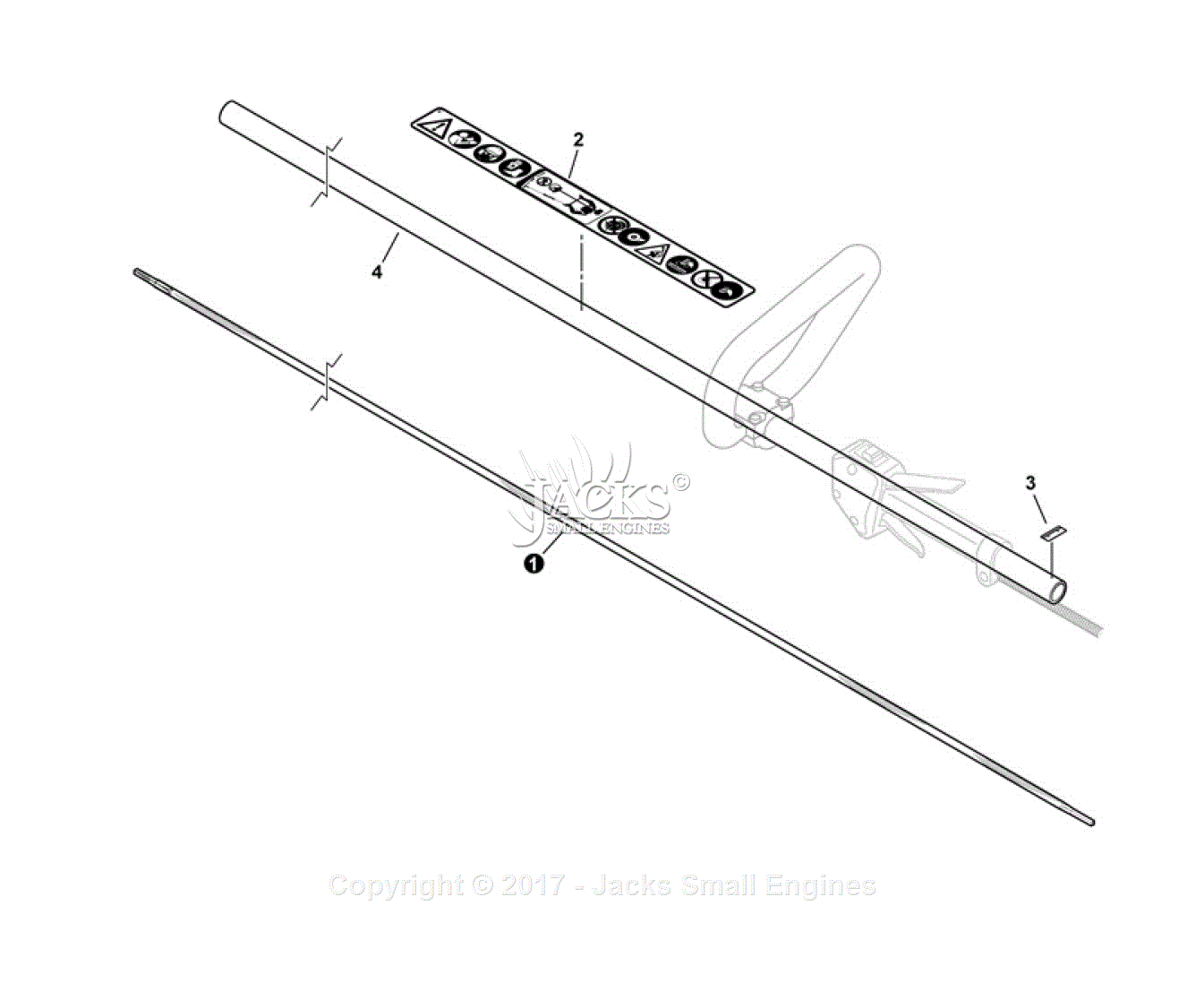 Echo SRM-22GES Parts Diagram for Main Pipe, Flexible Driveshaft