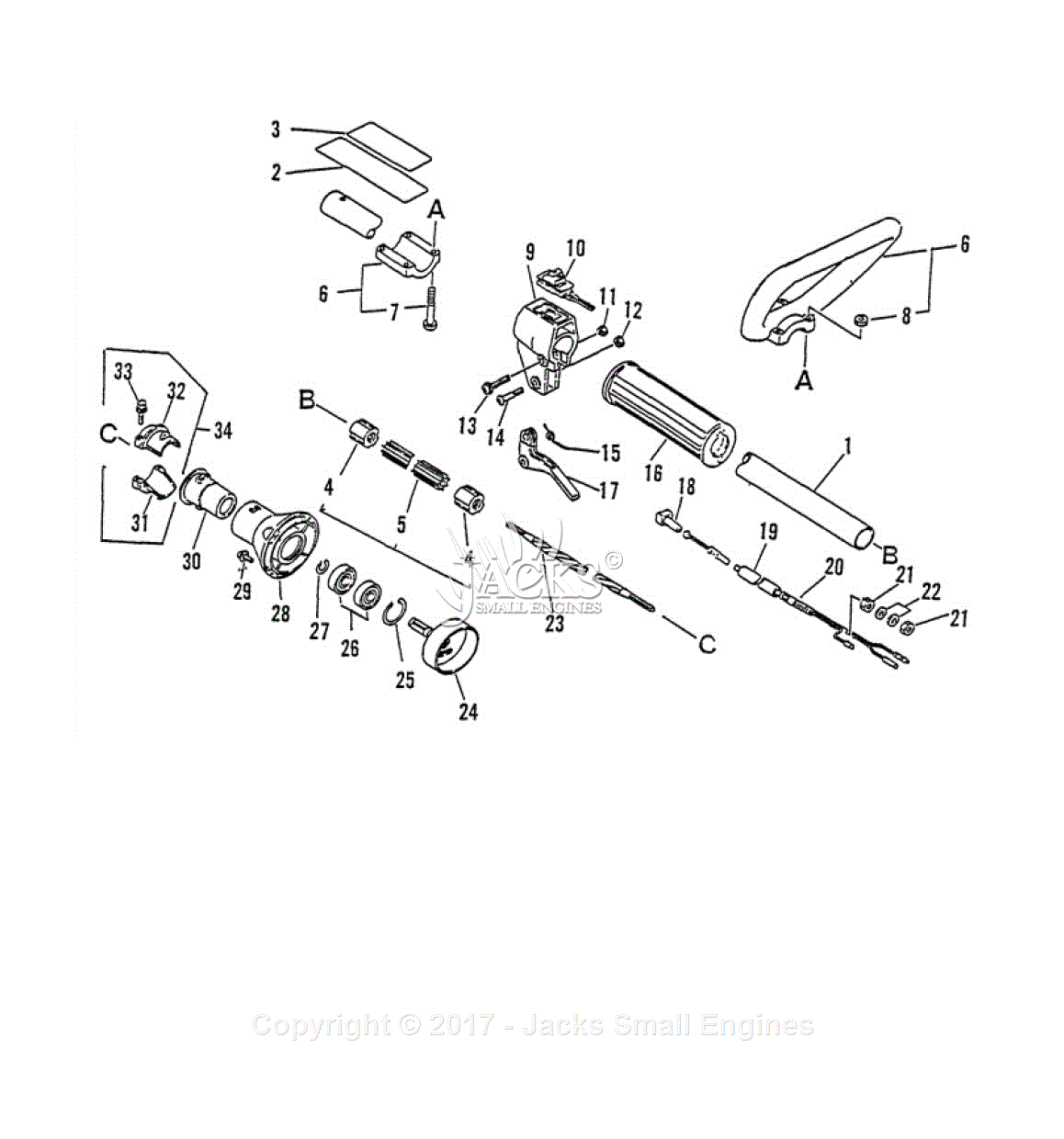 Echo SRM2301 S/N 0031001 9999999 Parts Diagram for Driveshaft