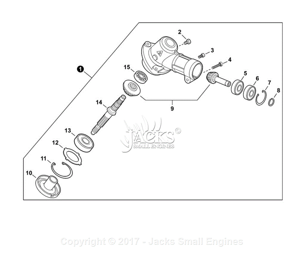 Echo SRM-2620 S/N: T94215001001 - T94215999999 Parts Diagram for Gear Case