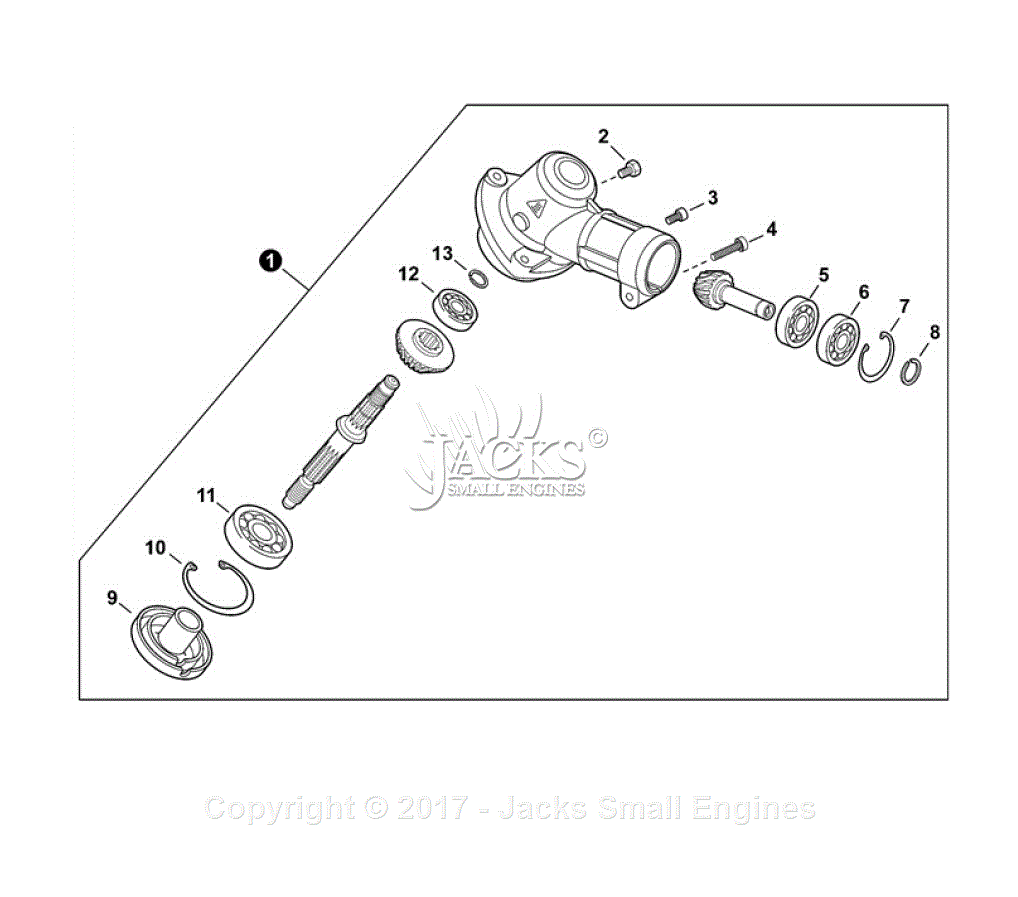 Echo SRM-2620T S/N: T89515001001 - T89515999999 Parts Diagram for Gear Case