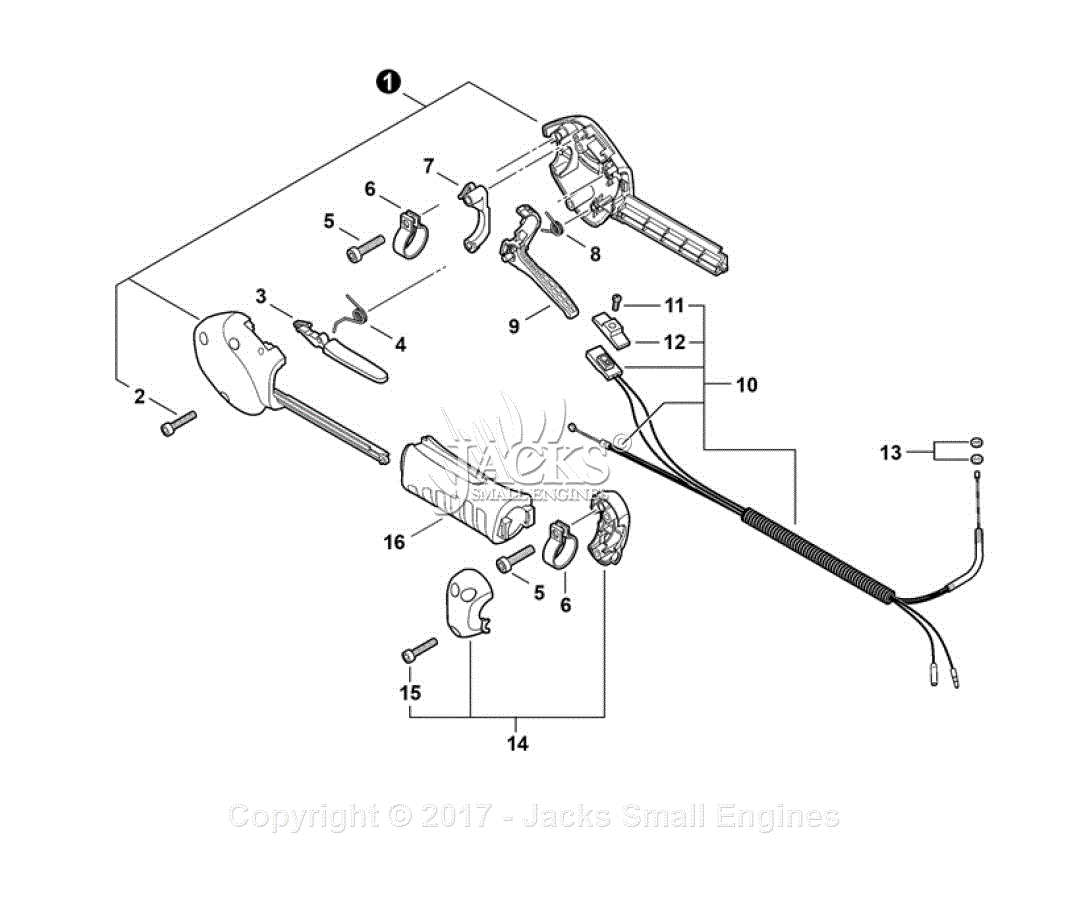 Echo SRM-280S S/N: S66611001001 - S66611999999 Parts Diagram for ...