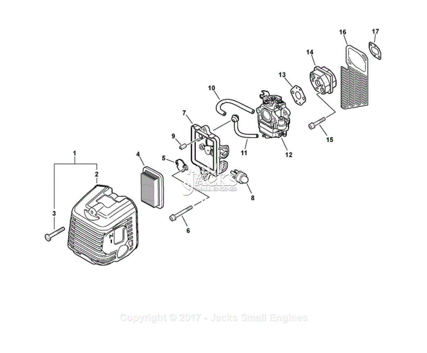 Echo Srm-400u S N: S04703004774 - S04703999999 Parts Diagram For Intake