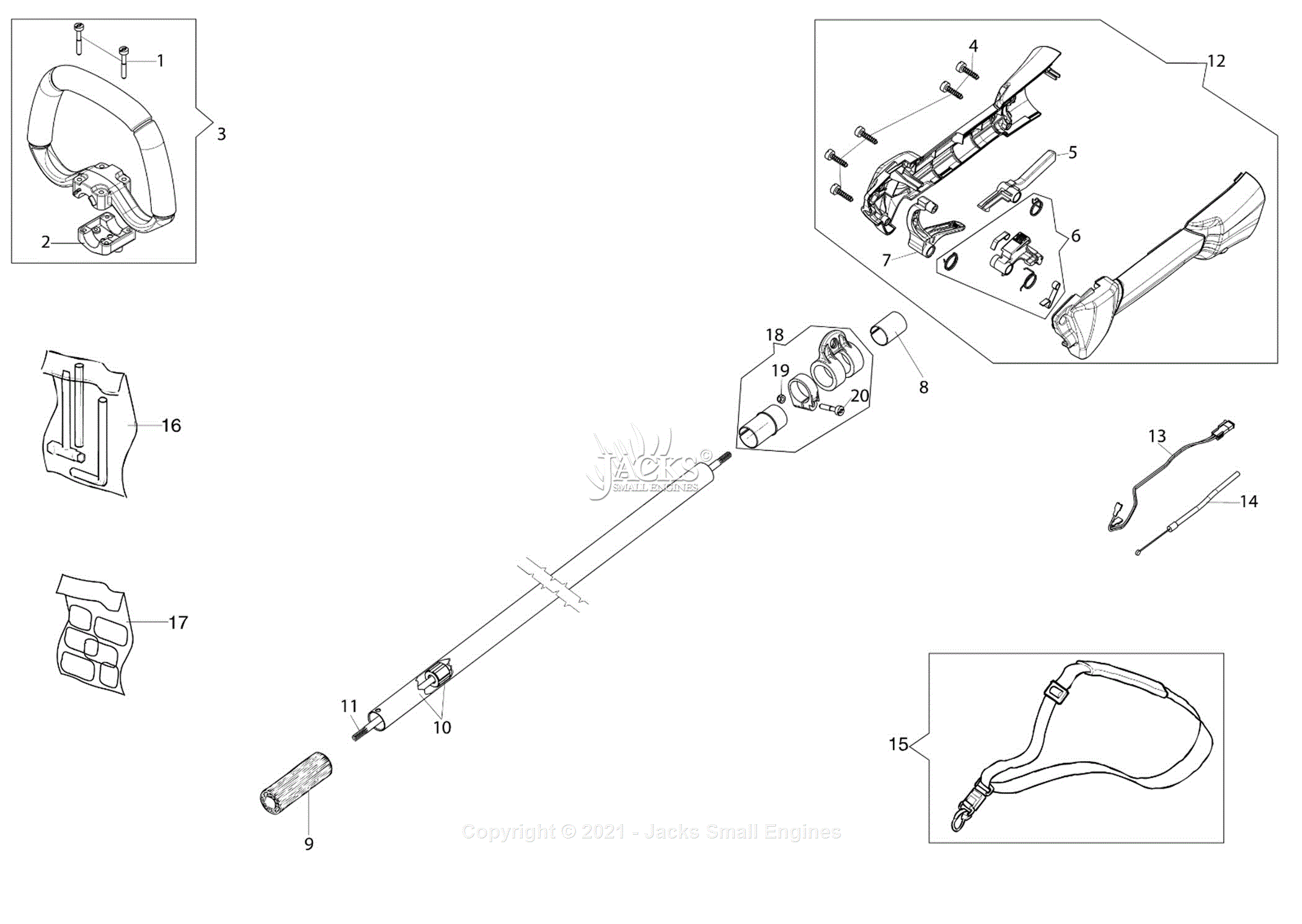 Efco DS 2400 H Parts Diagram for 4 - Transmission