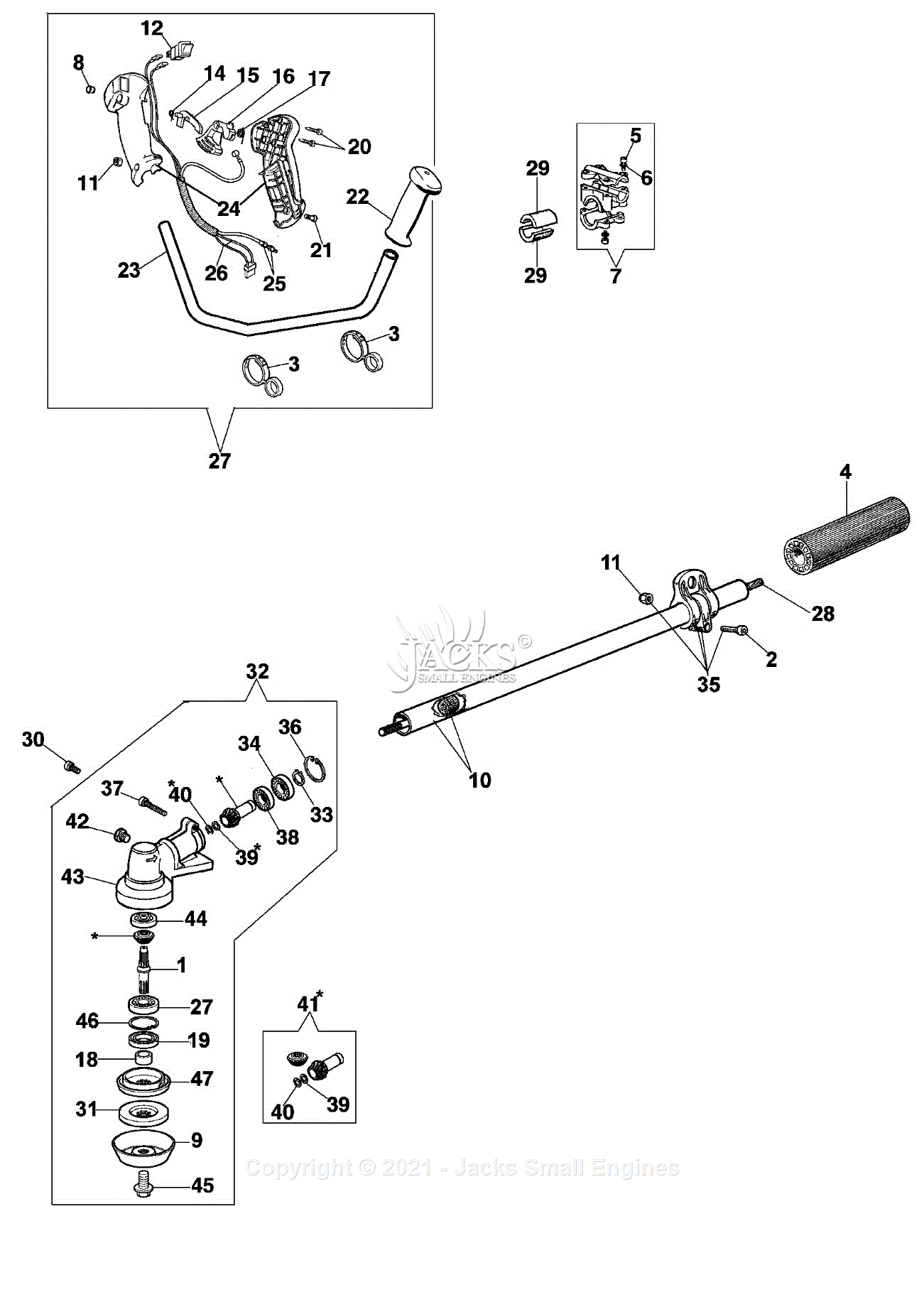 Efco 8250 Parts Diagram for 3 - Transmission