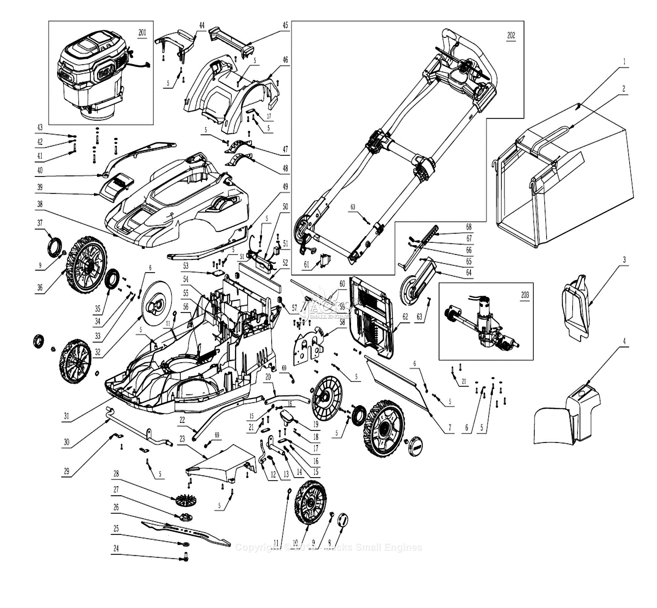 Ego Lm2100sp V2 Parts Diagram For Main Assembly
