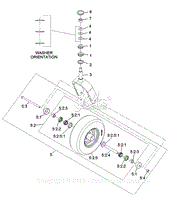 Exmark LZE600KA484 S/N 312,000,000 & Up Parts Diagram for LH Hydro 