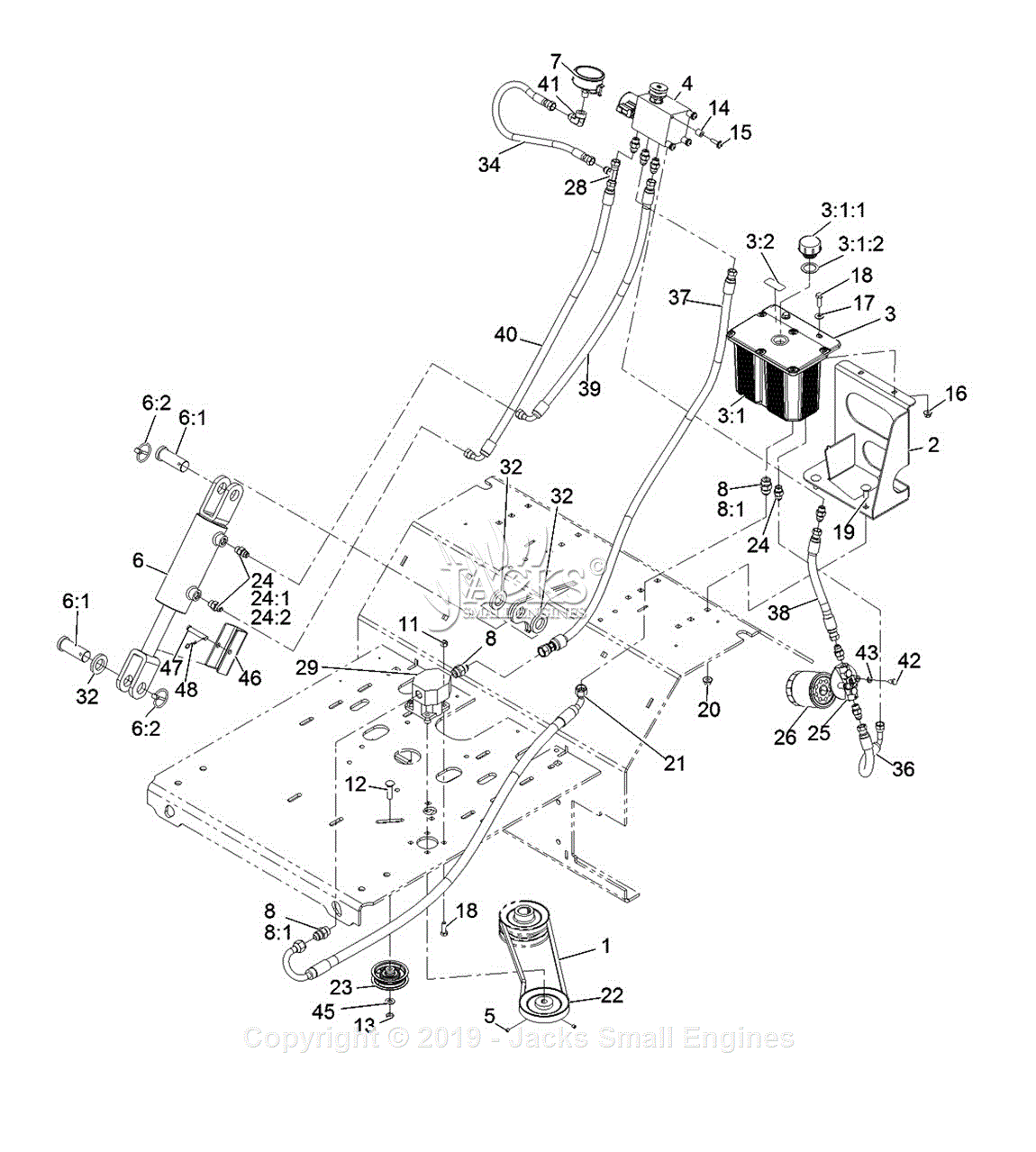 Exmark SAR481KA30 S/N 312,000,000 & Up Parts Diagram for Auxiliary ...