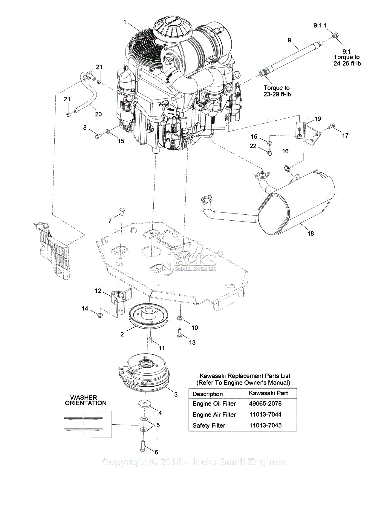 Exmark LZX801GKA60600 S/N 315,000,000 & Up Parts Diagram for Engine ...