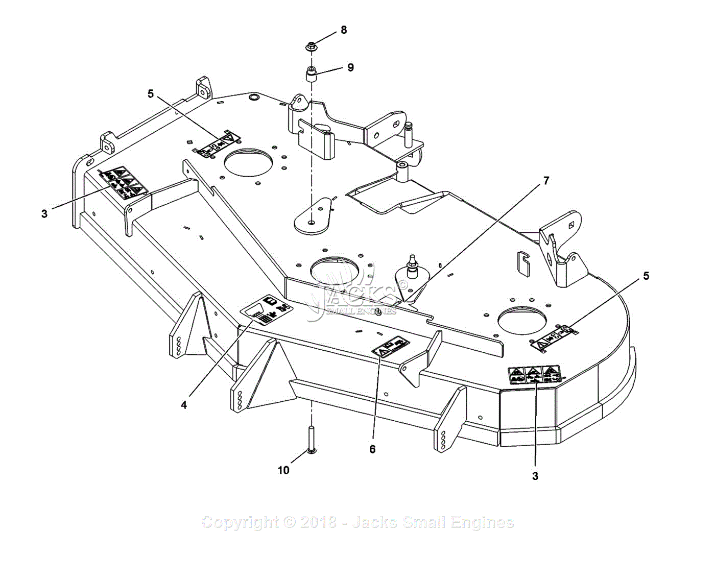 Exmark Lze Gka A S N Up Parts Diagram For Deck W