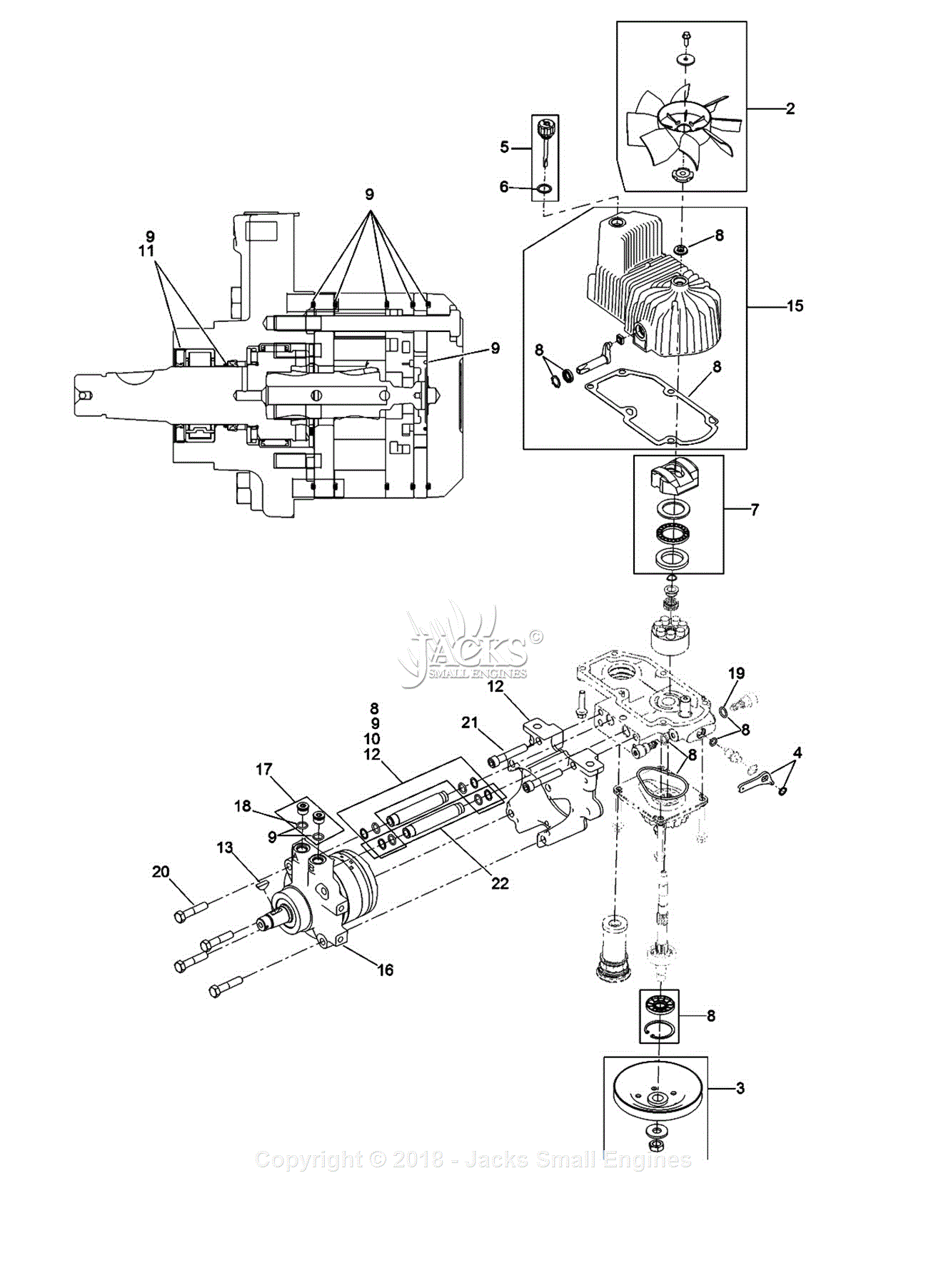 Exmark LZE740EKC60400 S/N 315,000,000 & Up Parts Diagram for LH Hydro ...