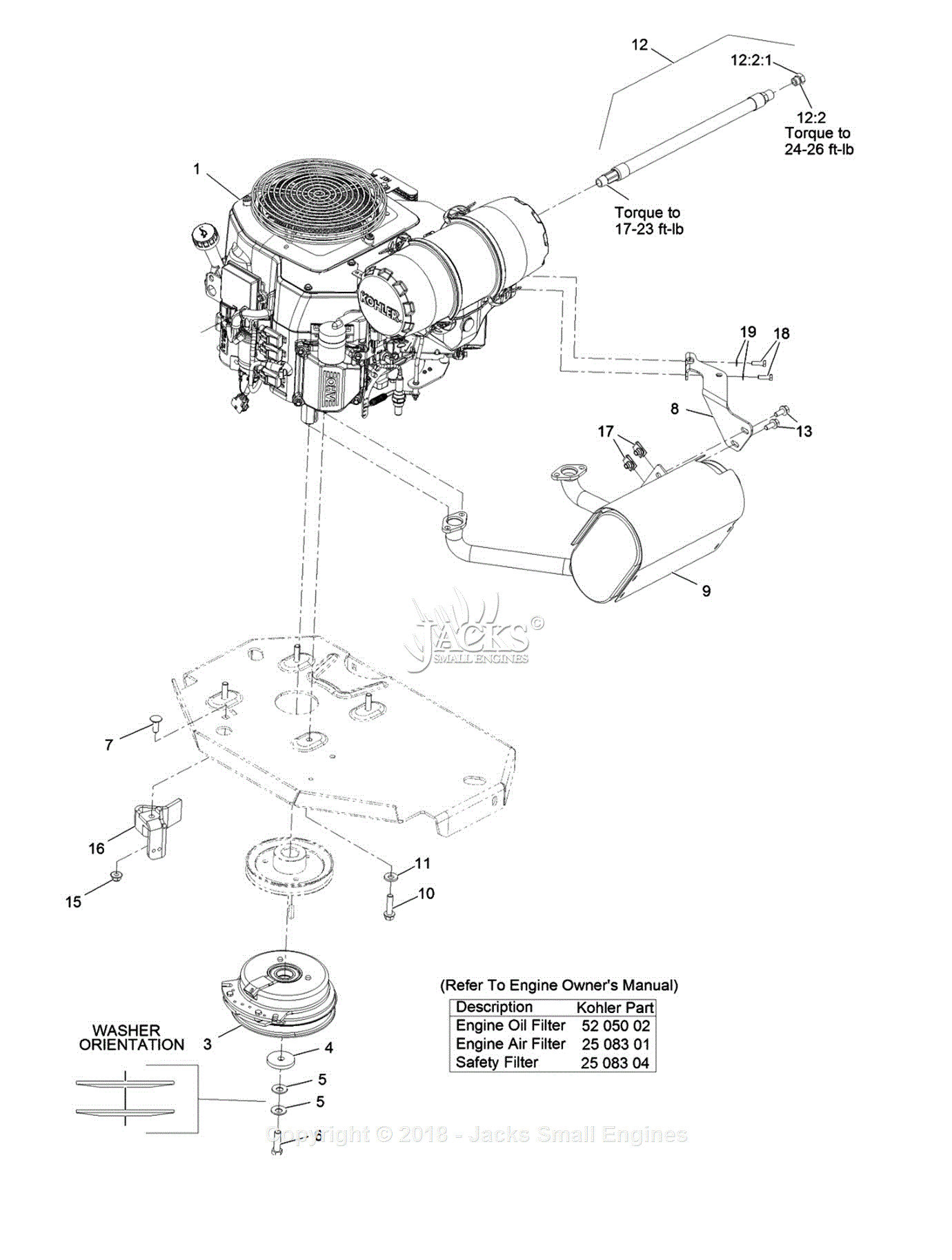 Exmark LZS740PKC52400 S/N 315,000,000 & Up Parts Diagram for Engine ...